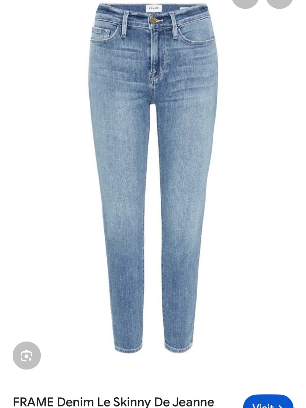 FRAME LE SKINNY De JEANNE CROP IN HIDALGO